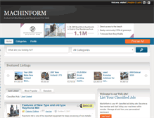 Tablet Screenshot of machinform.com